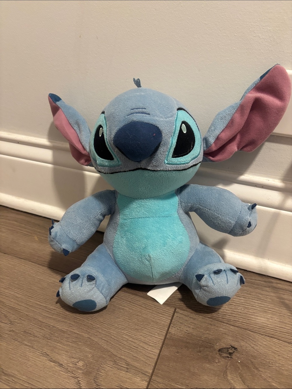 Disney Plush Stitch in Light Blue with Pink Ears